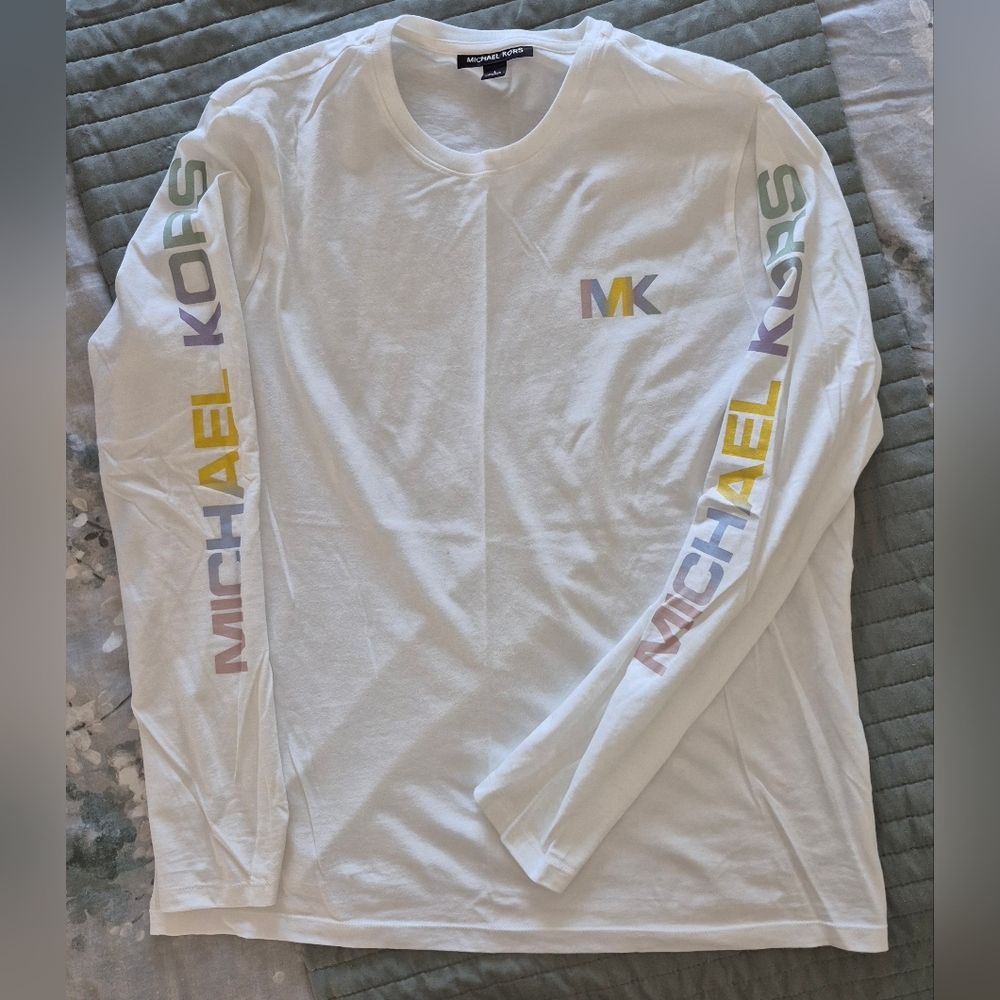 Michael Kors White Long Sleeve Shirt